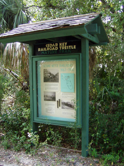 Cedar Key Railroad Trestle Trail Kiosk